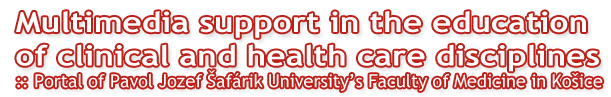 Multimedia support in the education of clinical and health care disciplines :: Portal of Pavol Jozef Šafárik University in Košice Faculty of Medicine